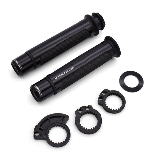 Universal Motorcycle Original Barracuda Aluminum Handle Grip Black