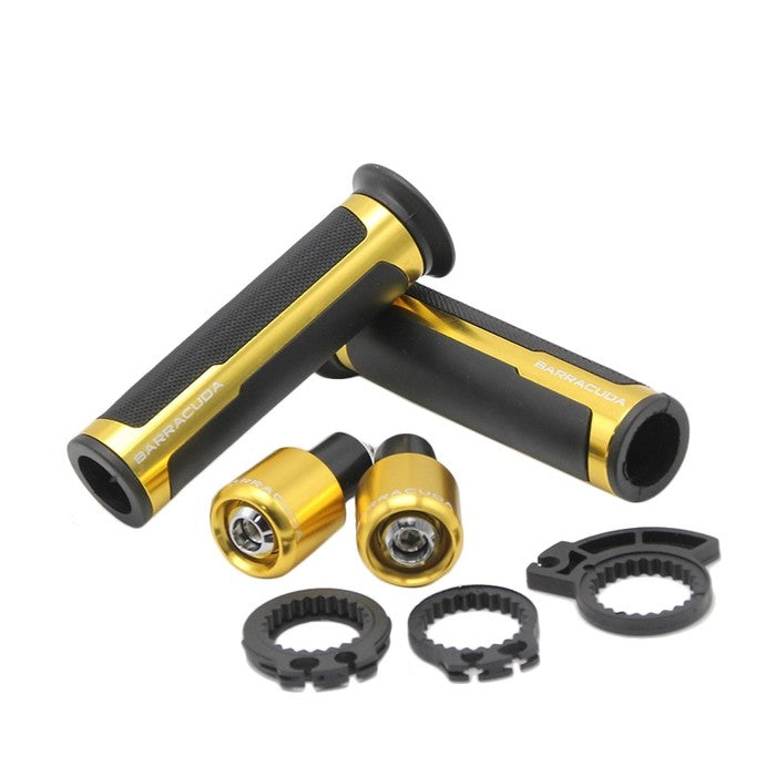 Universal Motorcycle Original Barracuda Aluminum Handle Grip Golden