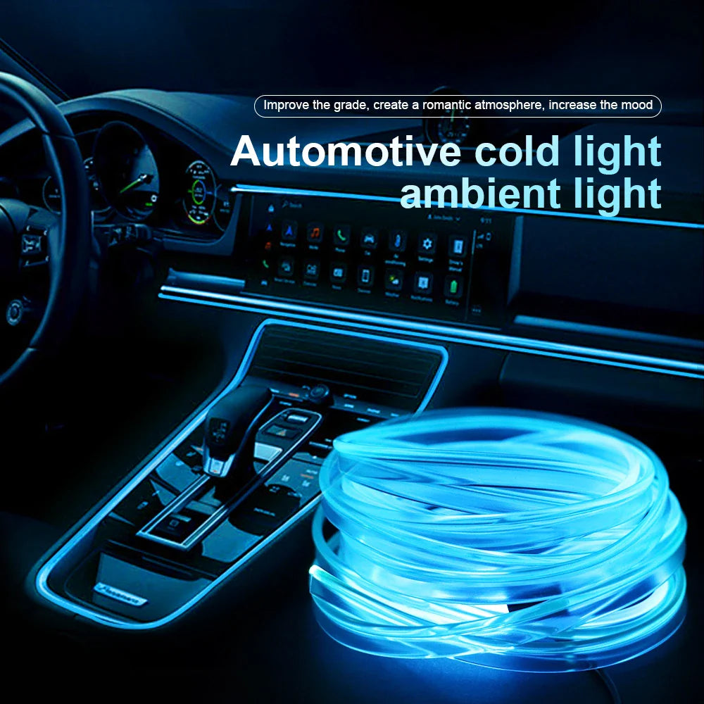 Universal Car Interior Decoration Multi Colour Light EL Wire