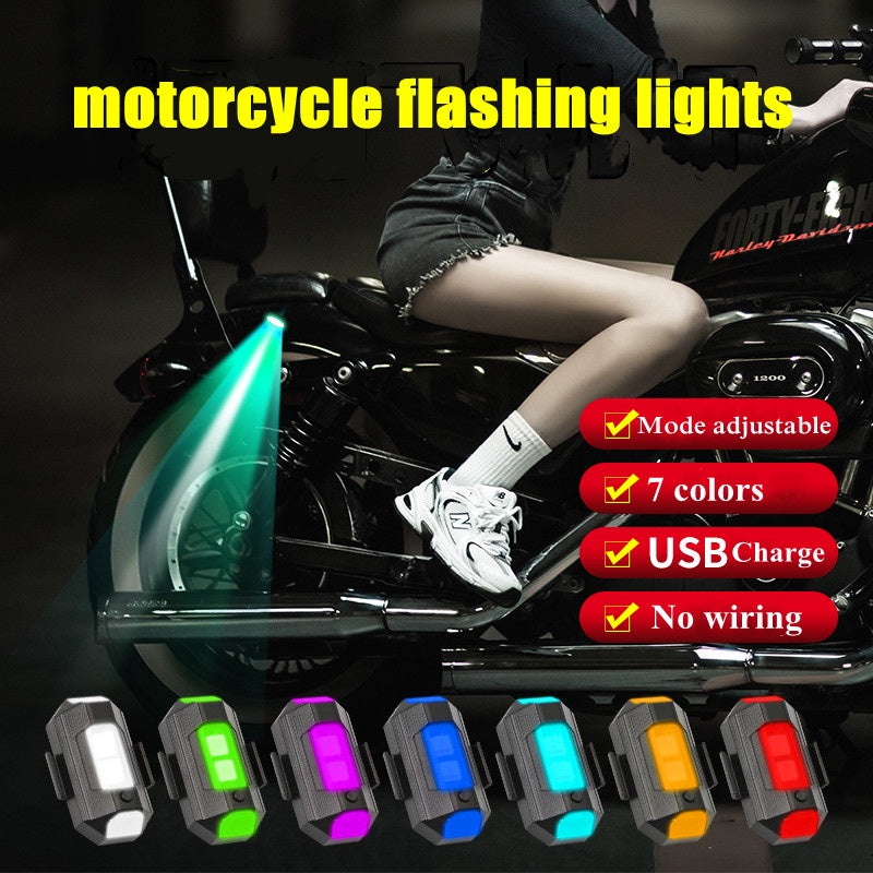 Universal Aircraft Light Rechargeable 7 colour 2 Pcs Set