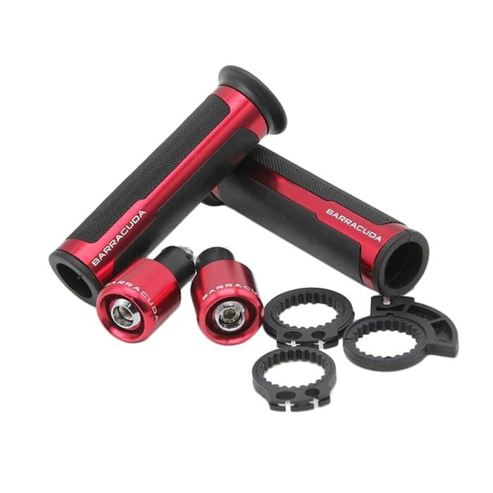 Universal Motorcycle Original Barracuda Aluminum Handle Grip Red