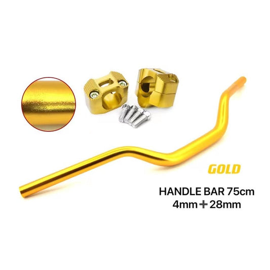 Universal Fat Bar Handle With Handle Riser Yellow 1 Pcs