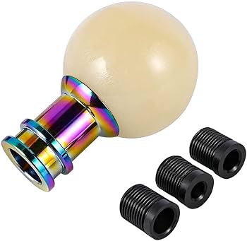 Universal Ball Shaped Fluorescent Style Shift Gear Knob Car Shifter Lever Most Manual Automotive Vehicles