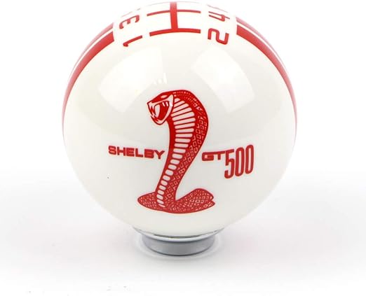 Universal 5 Speed Cobra Style Gear Shift Knob Manual Transmission Shifter Lever Stick(white)