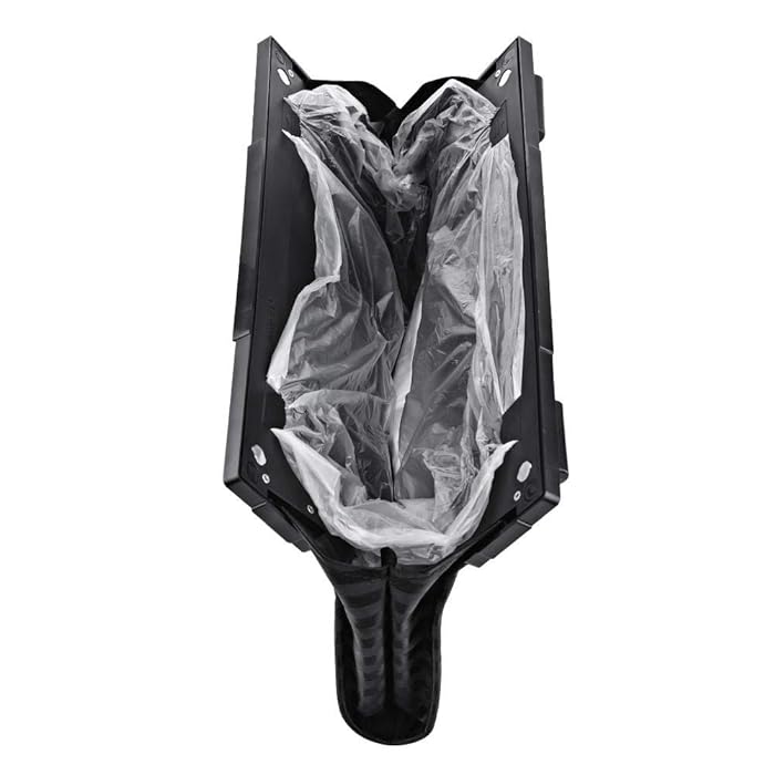 Universal Car Bin Foldable Car Back Seat Rubbish Hanging Bag Trash Holder Garbage Organizer For Car 1 Pc