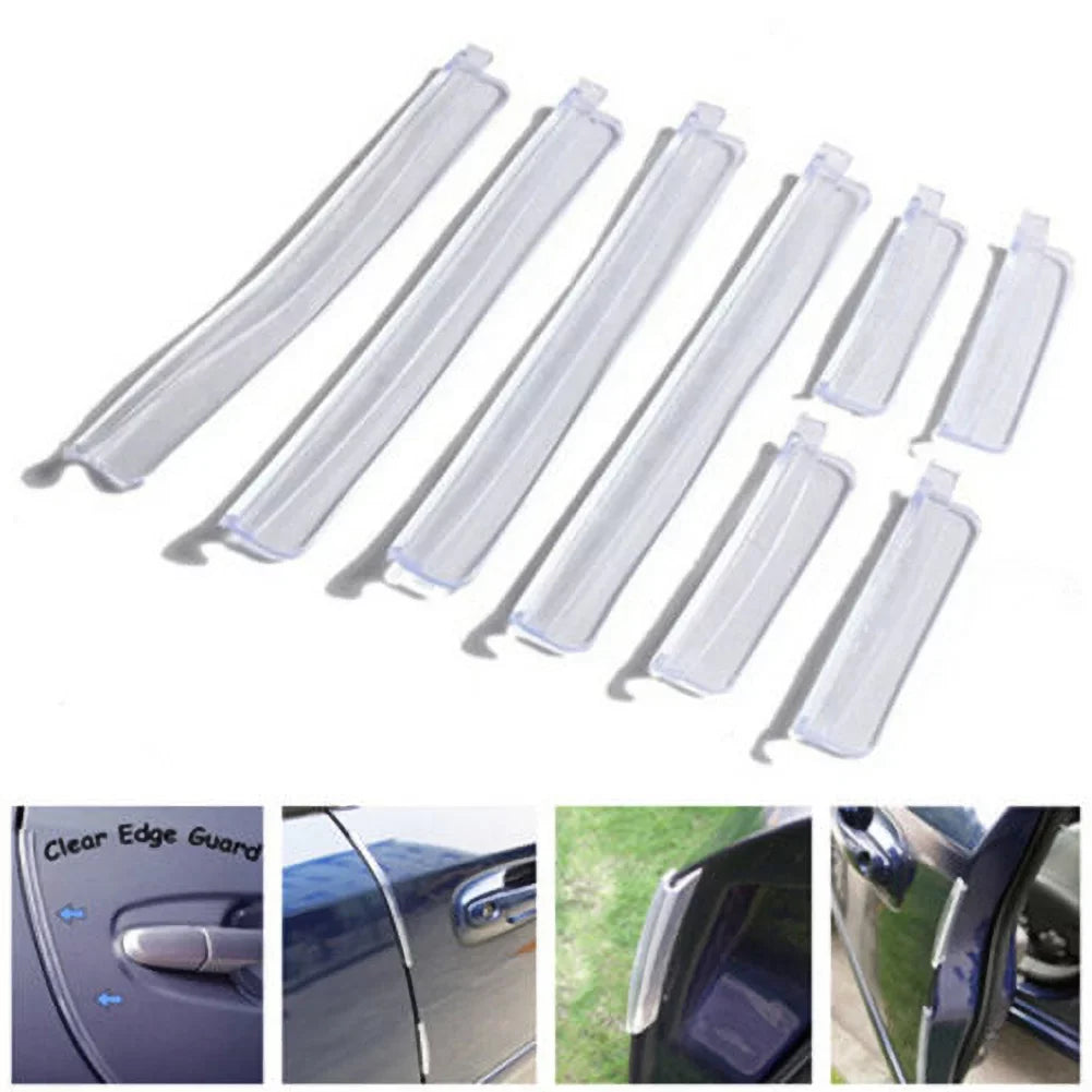 Universal Car Door Guard Edge Transparent Corner Bumper Protection Strip Scratch Protector