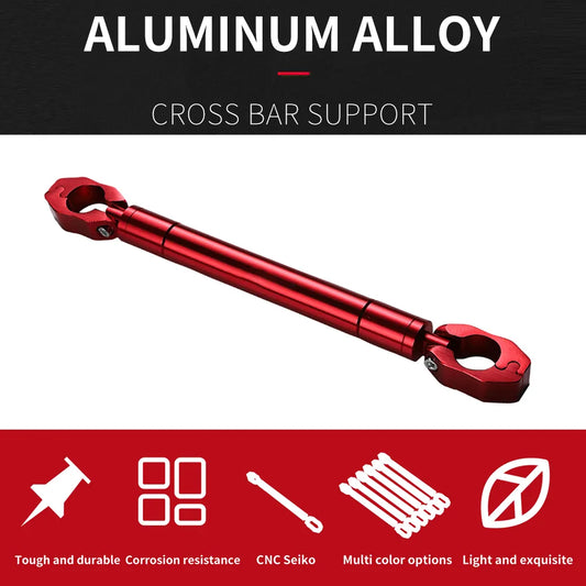 Universal Motorcycle Balance Handlebar Rod Red Crossbar Handle Bar Balance Beam For Honda 7/8" 22mm Hand