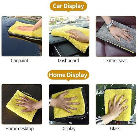 Universal Microfiber Cleaning Cloth For car, Cleaning Cloth For Kitchen & Home, Multipurpose Cloths, Automotive Microfiber Towels For Car Cleaning 1 Pc