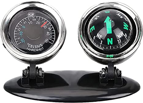 Universal 2 in 1 Car Thermometer Compass Navigation/Direction Guide