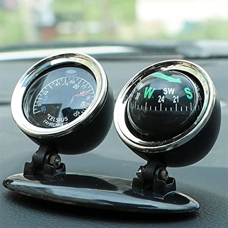 Universal 2 in 1 Car Thermometer Compass Navigation/Direction Guide