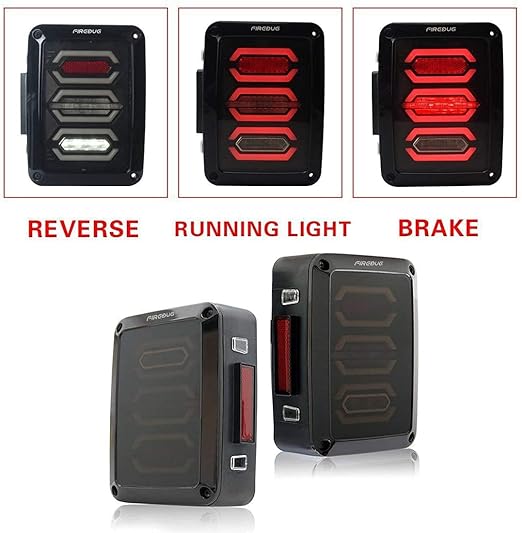 Universal Jeep Back Light Wrangler JK JKU Model Line Style