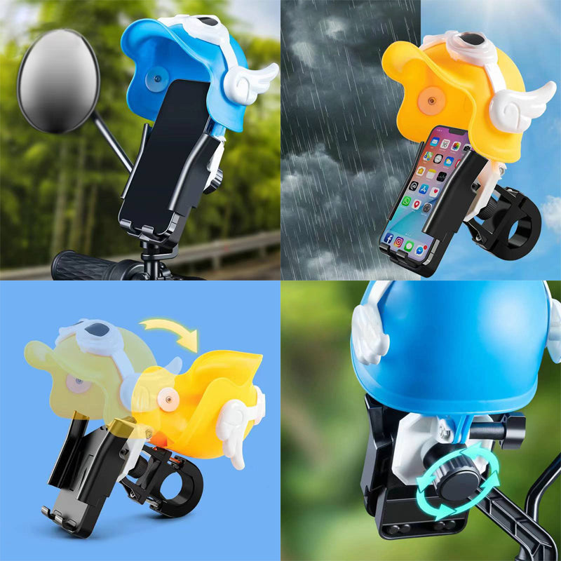 Universal Mini Helmet Style Mobile Holder For Motorcycle