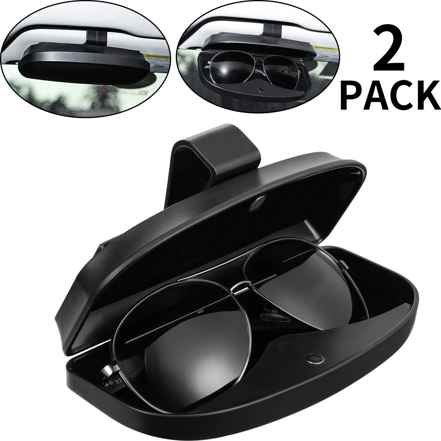 Universal Car Glasses Holder Sun Visor Glasses Case