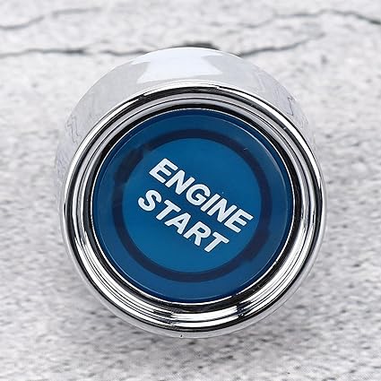 Universal Engine Start Switch, LED Engine Starter Push Button Starter Switch 1 pc (blue)