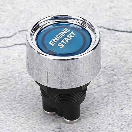 Universal Engine Start Switch, LED Engine Starter Push Button Starter Switch 1 pc (blue)