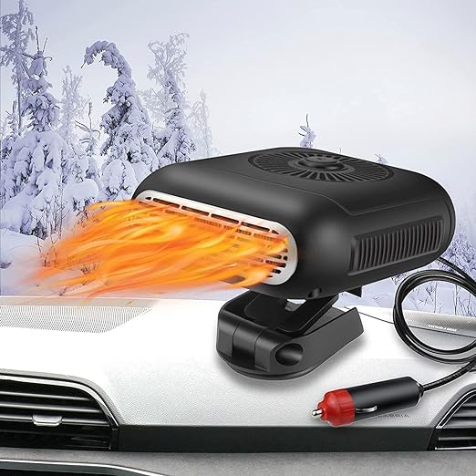 ﻿Portable Car Heater 12V Heating and Cooling Fan 360-degree Adjustable 120 Watt