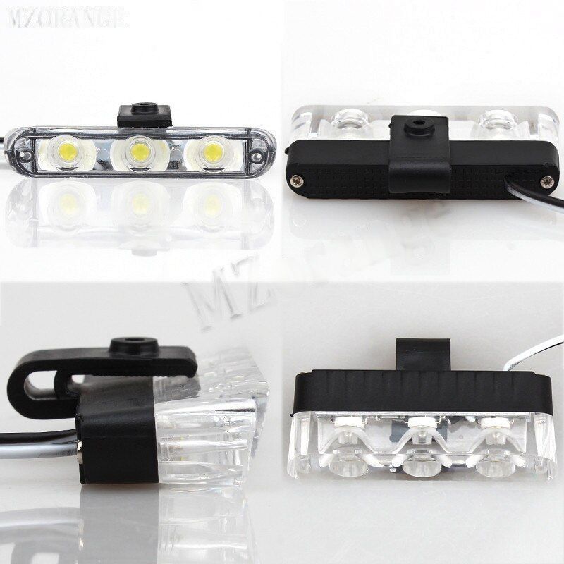 Smart Flasher LED Light White Strobe Flash Light 4 Pcs Set