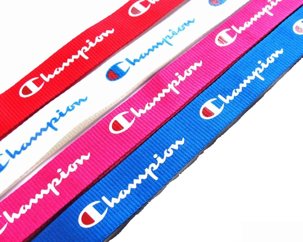 ﻿Champion White Long Strap Lanyard Keychain