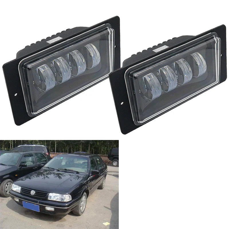 Universal LED Fog Light Car Front Fog light Replacement Auto Lamp DRL Driving Fog Lamp for Car 2 Pc