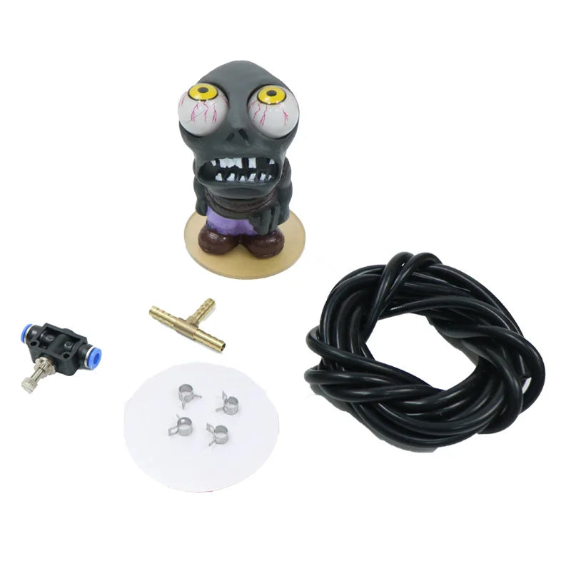 Universal Turbo Doll Car Accessories Rubber Zombie Explosive Eye Car Interior Dashboard Decoration 1 Pc