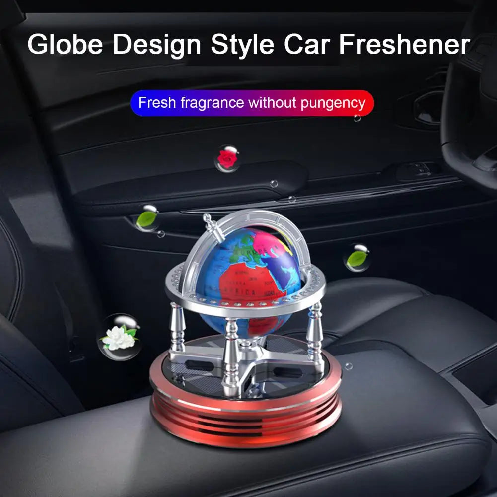 Universal Car Solar Car Globe Aromatherapy Perfume Décor with Safe Fragrance 1 Pc