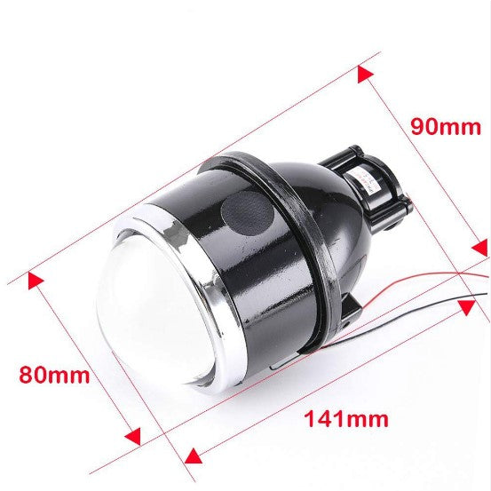 Universal LIUHAWK Bumper BI Xenon Projector 65 watt NAKAMORO LED Supported Chrome Ring 3.0 Lens