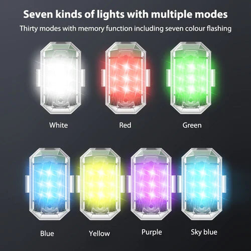 Universal Aircraft Light M3 Rechargeable 7 colour 1 Pcs