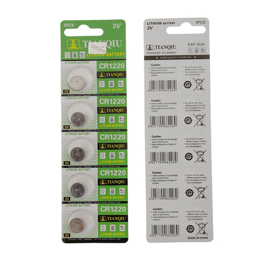 TIANQIU CR1220 Lithium Cell Button Battery