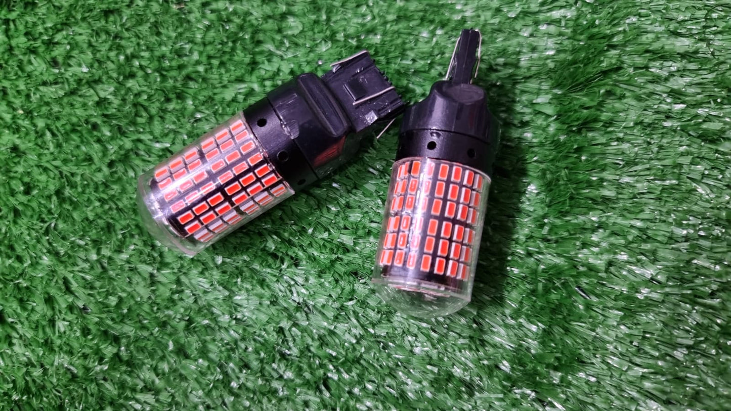 T20 SMD Bulb Brake Light Double Point Red 2 Pcs Set