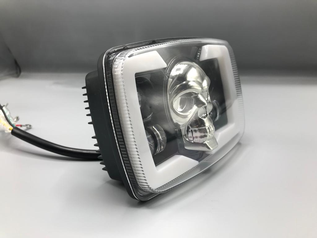 Skull Style Headlight Beam Upgraded Model Original Fitting For Honda CD70 / CG125