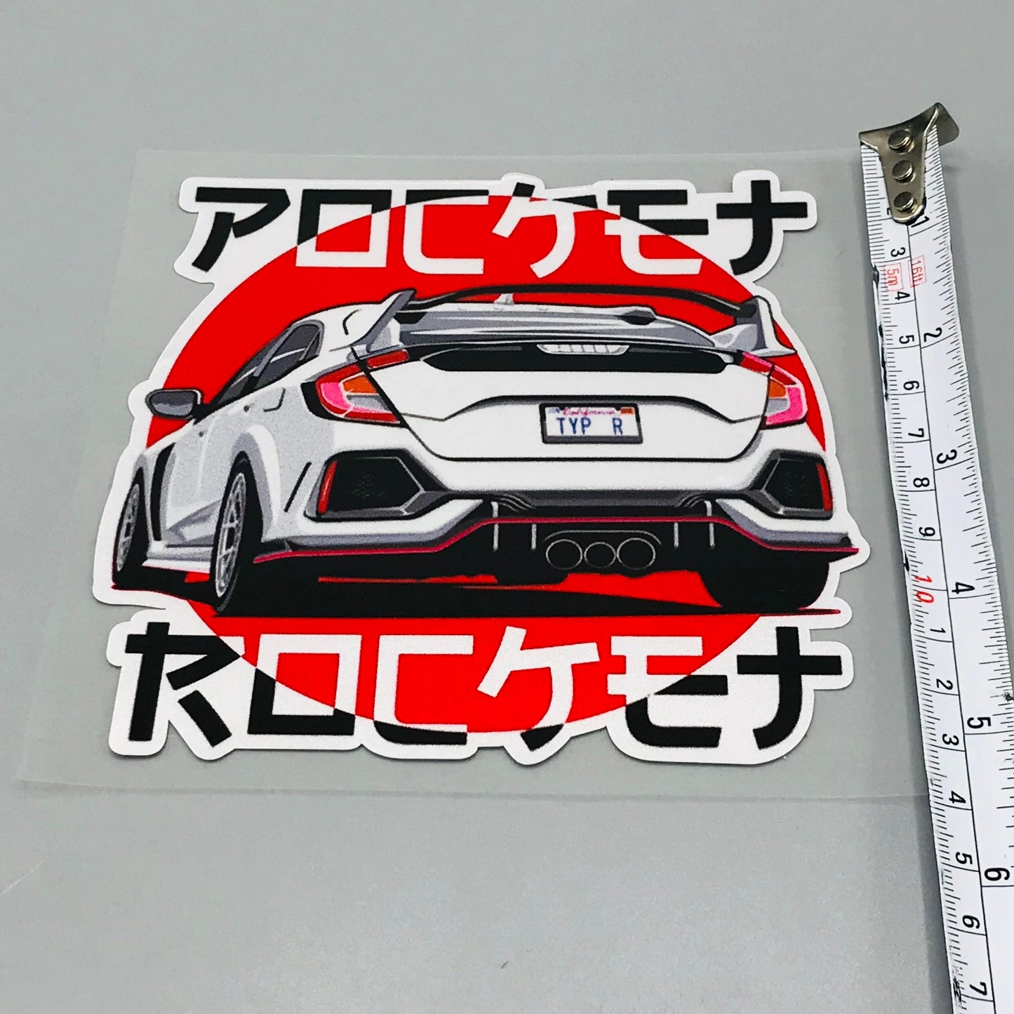 Premium Quality Custom Sticker Sheet For Car & Bike Embossed Style Civic Type R