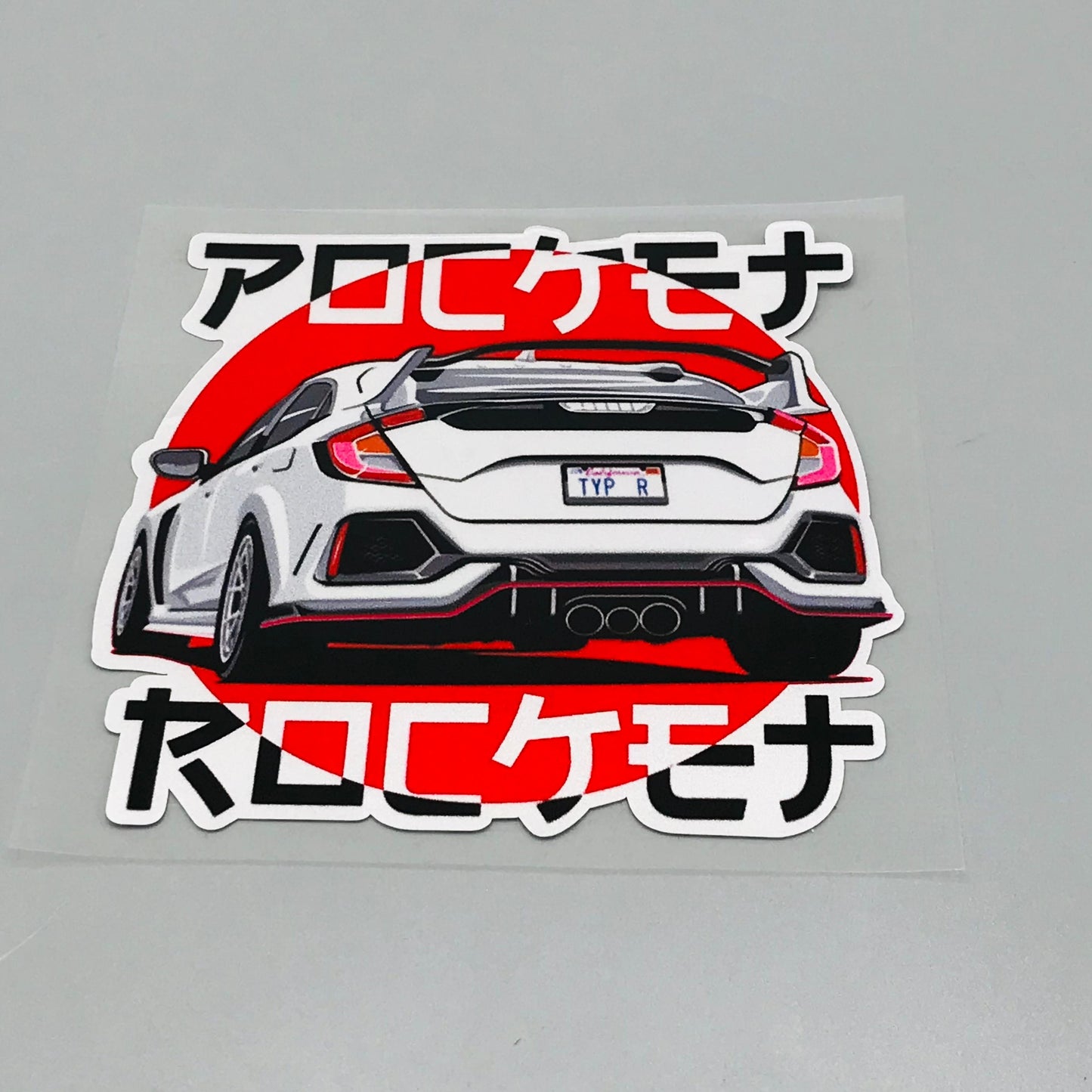 Premium Quality Custom Sticker Sheet For Car & Bike Embossed Style Civic Type R