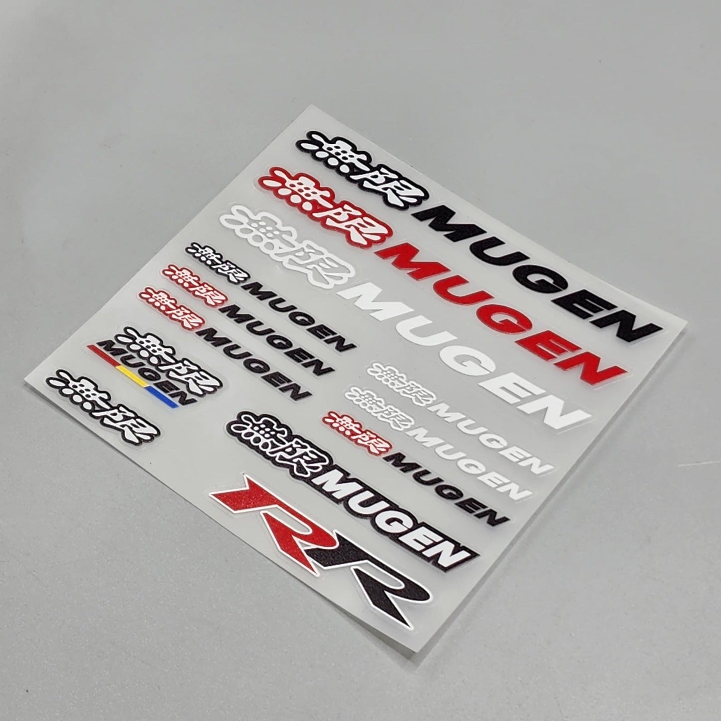 Premium Quality Custom Sticker Sheet For Car & Bike Embossed Style MUGEN RR