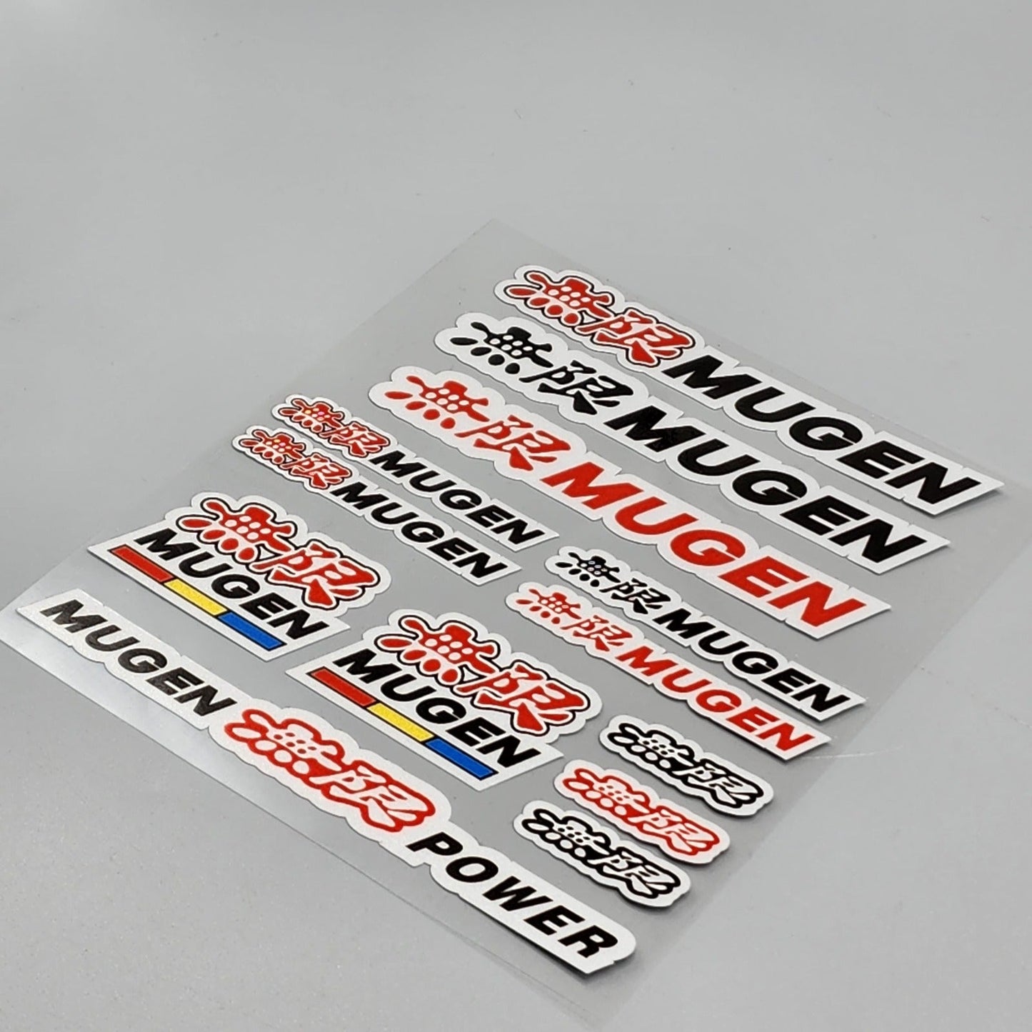 Premium Quality Custom Sticker Sheet For Car & Bike Embossed Style MUGEN POWER