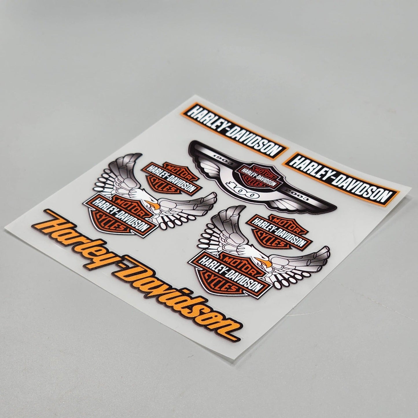 Premium Quality Custom Sticker Sheet For Car & Bike Embossed Style HARLEY DAVIDSON