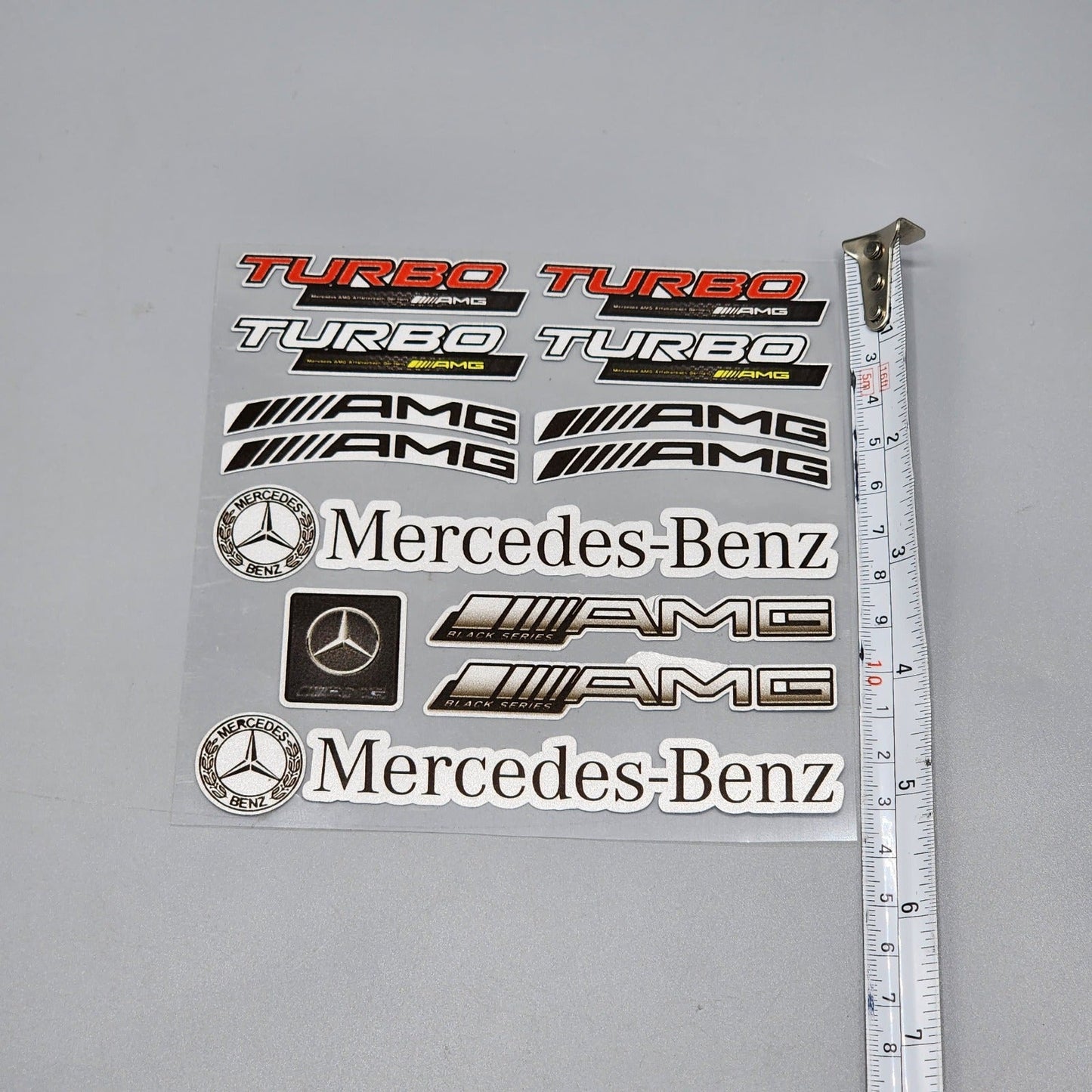 Premium Quality Custom Sticker Sheet For Car & Bike Embossed Style TURBO