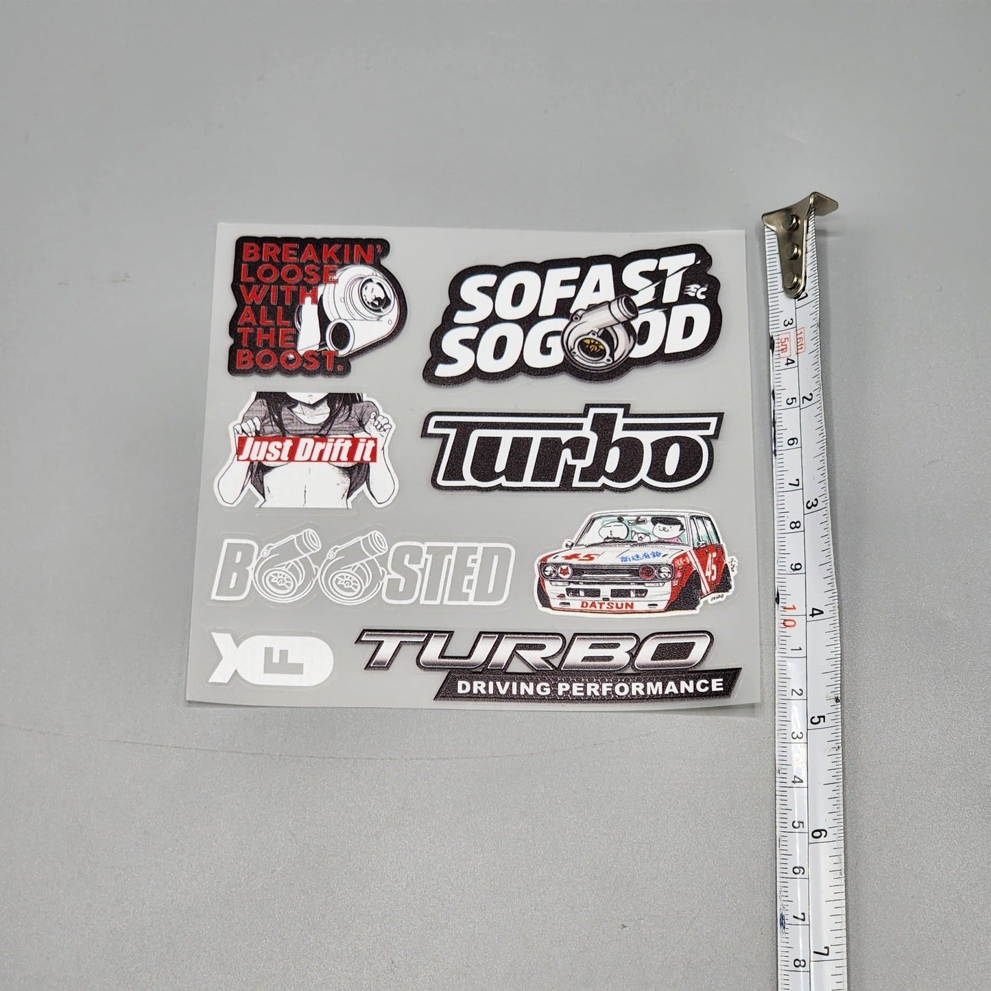 Premium Quality Custom Sticker Sheet For Car & Bike Embossed Style SOFAST SOGOOD