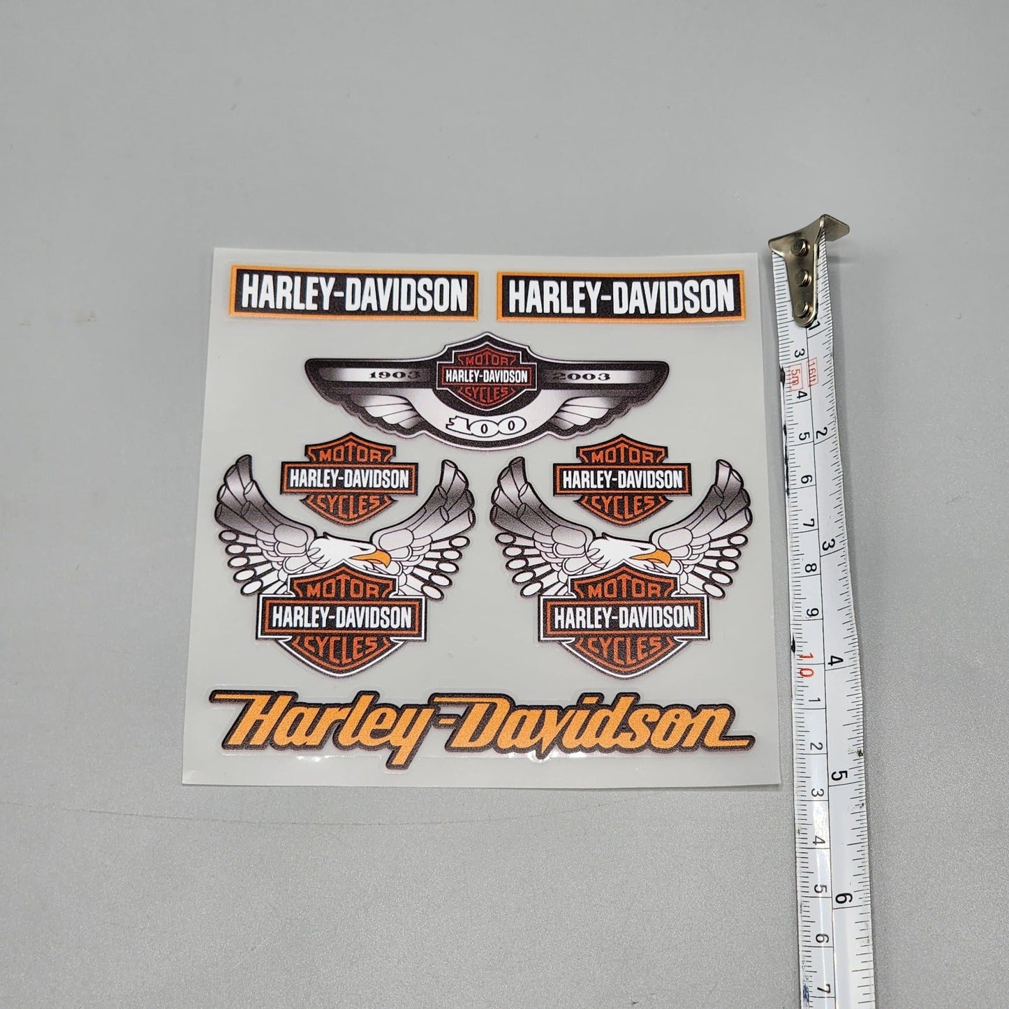 Premium Quality Custom Sticker Sheet For Car & Bike Embossed Style HARLEY DAVIDSON