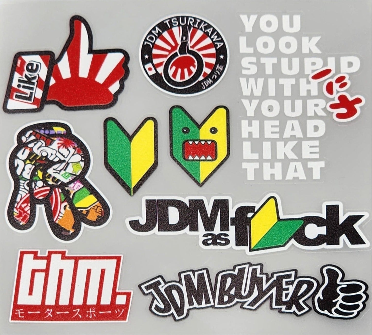 Premium Quality Custom Sticker Sheet For Car & Bike Embossed Style JDM BUYER