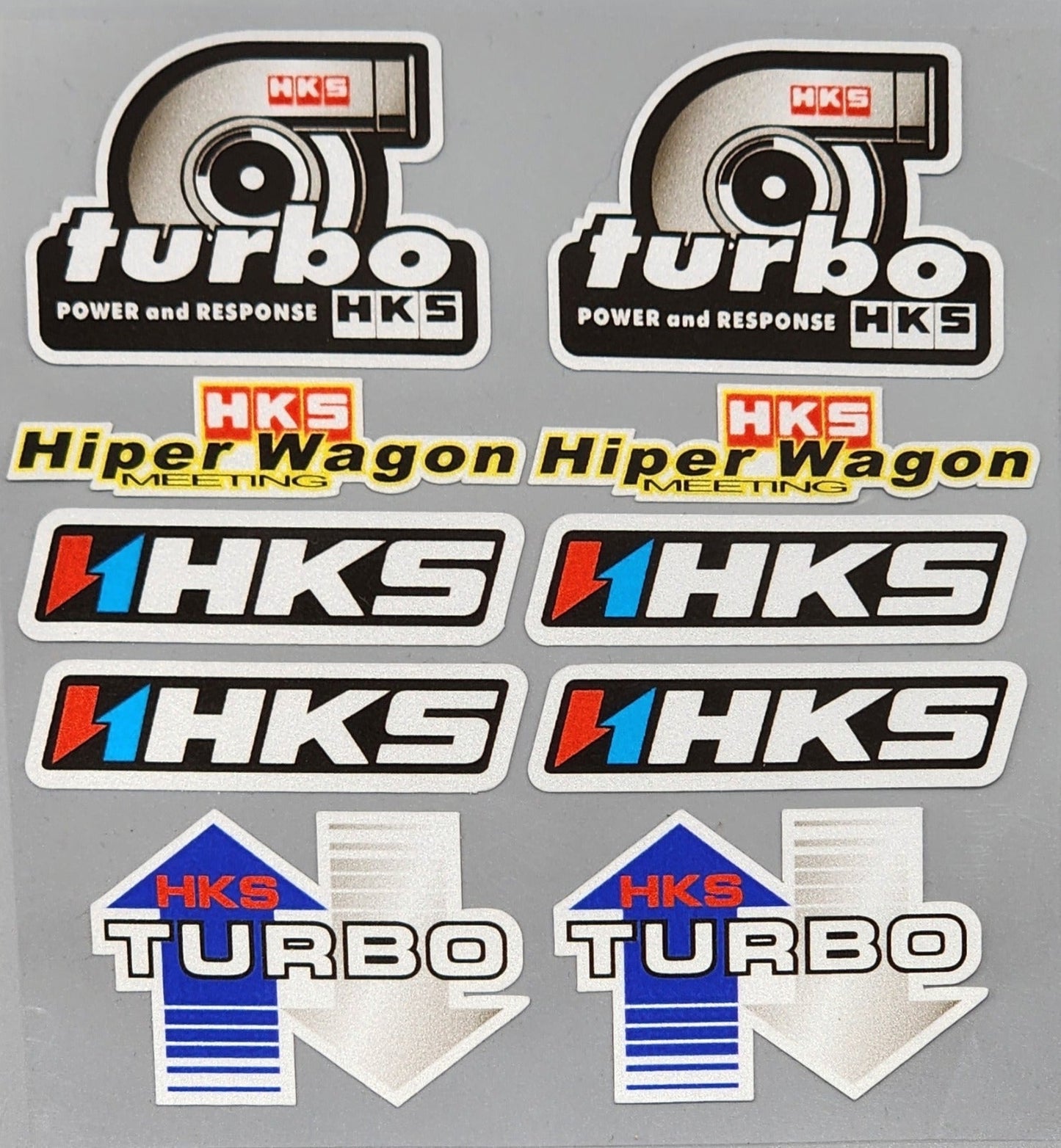 Premium Quality Custom Sticker Sheet For Car & Bike Embossed Style HKS TURBO