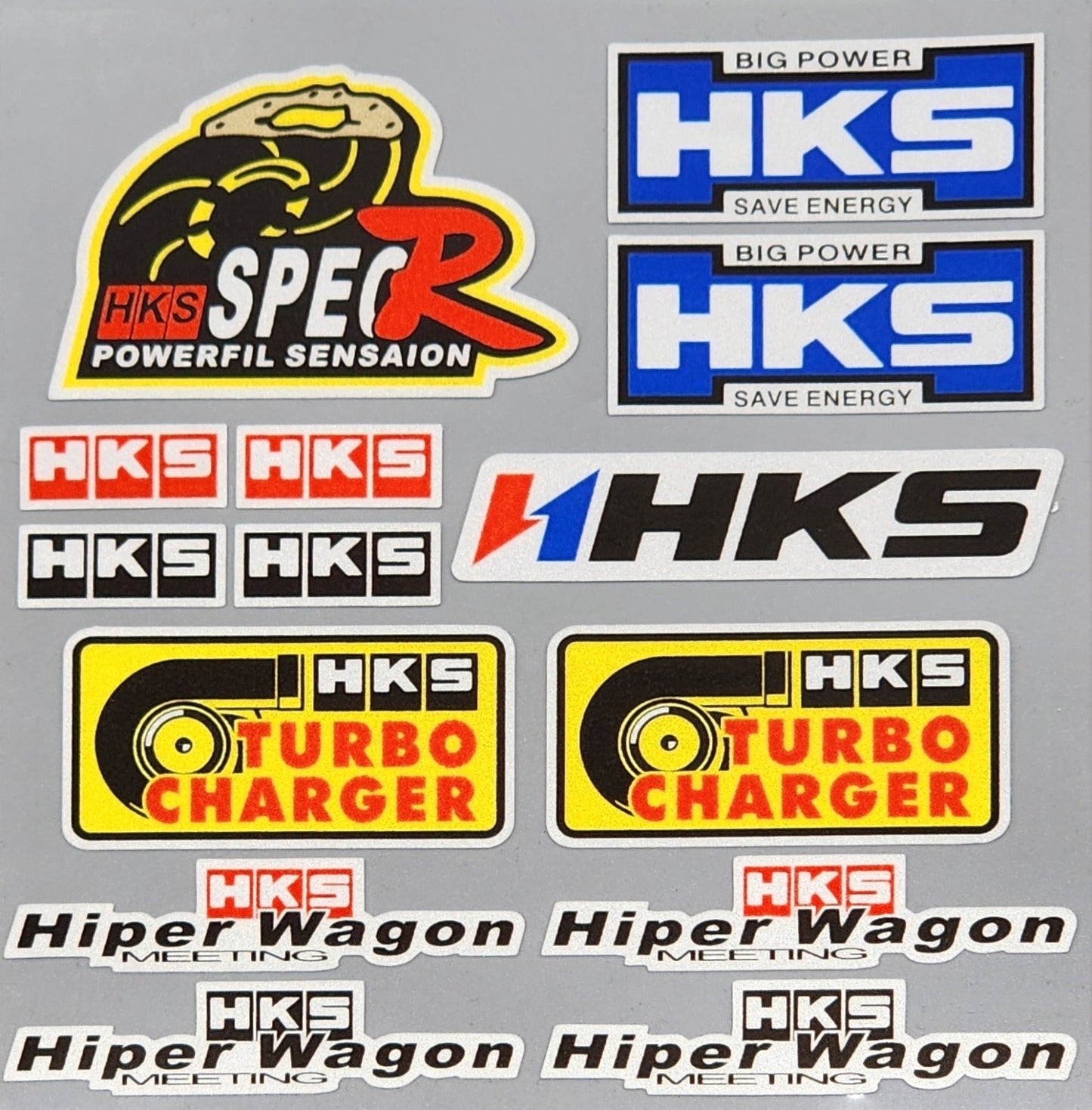 Premium Quality Custom Sticker Sheet For Car & Bike Embossed Style HKS