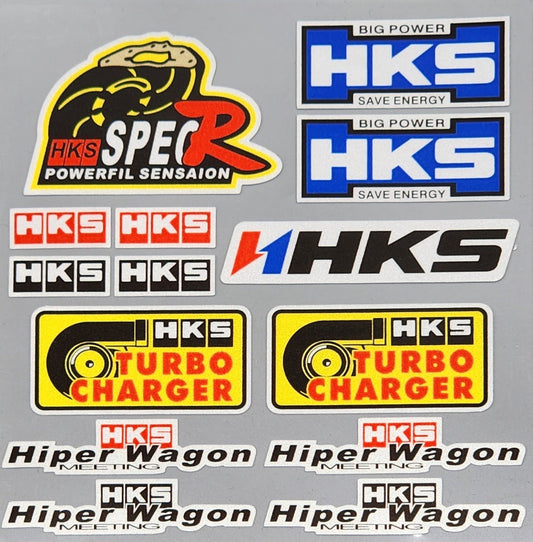 Premium Quality Custom Sticker Sheet For Car & Bike Embossed Style HKS