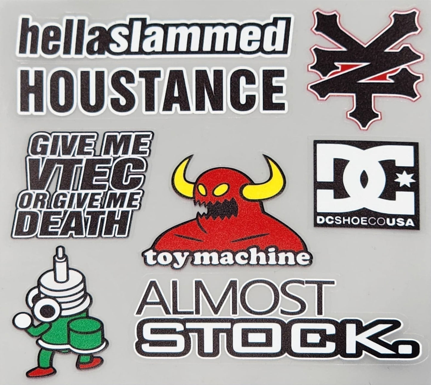 Premium Quality Custom Sticker Sheet For Car & Bike Embossed Style HELLA SLAMMED