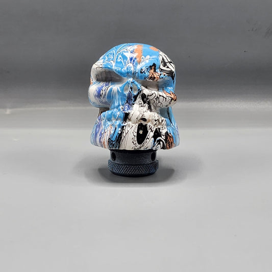 Universal Hydro Dip Skull Shift Gear Knob Car Shifter Lever Most Manual Automotive Vehicles