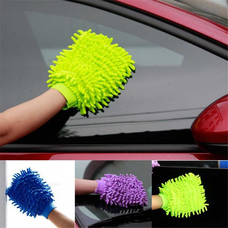 Universal Car Microfiber Cleaning Dusting Microfiber Wash Mitt Gloves With Premium Quality Pack of 1