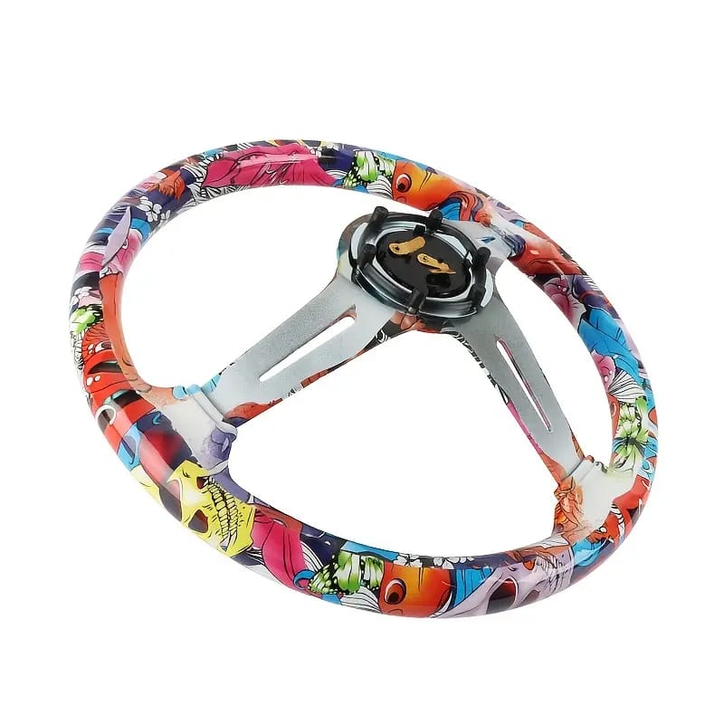 Universal Hydro Fobic Semi Deep Dish Steering Funky Style 2