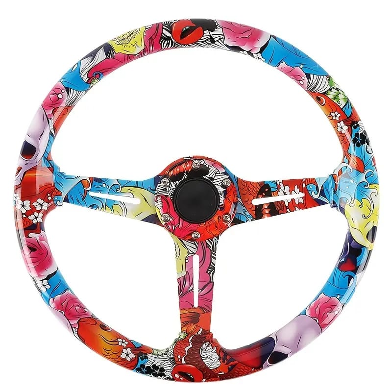 Universal Hydro Fobic Semi Deep Dish Steering Funky Style 2