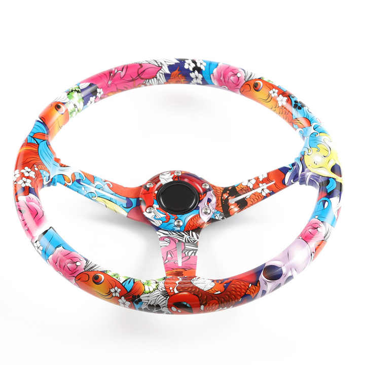 Universal Hydro Fobic Semi Deep Dish Steering Funky Style 2