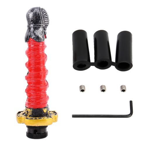 Universal Small Sword Katana Handle Gear Shift Knob Manual Transmission Shifter Lever Stick(Black)