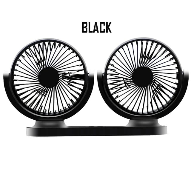 Universal USB Mini Electric Car Fan Low Noise Summer Car Air Conditioner 360 Degree Rotating Cooling Fan Car 1 Pc